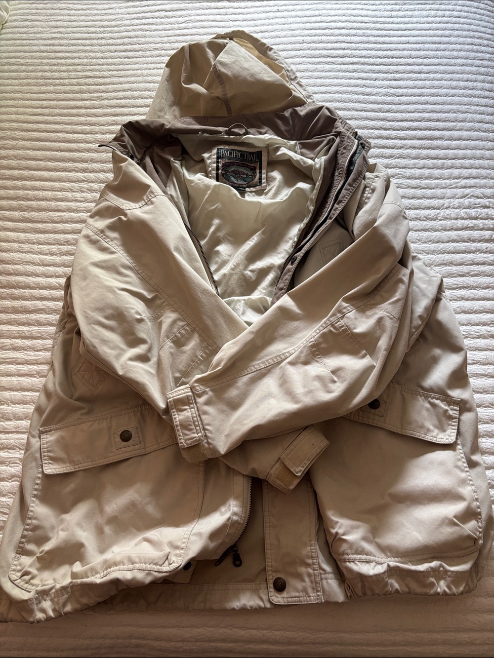 Pacific Trail Hooded Field Jacket in Beige